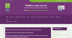 Desktop Screenshot of devonrapecrisis.org.uk